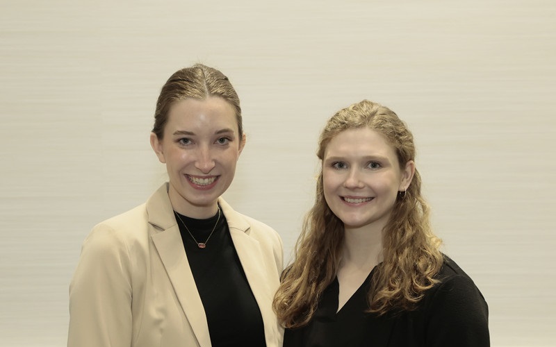 Kaitlyn Weber (left) and Sophie Kovalenko