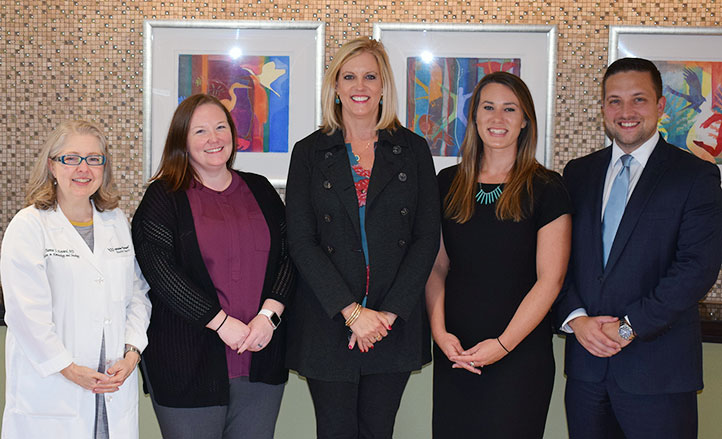 From left to right: Diana Howard, Brandi Anders, LeAnne Kennedy, Ali Cook, Brian Marlow