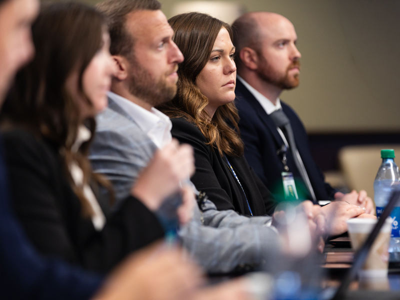 individuals in a meeting