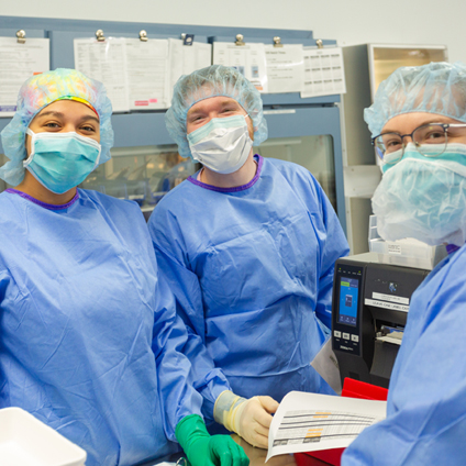 three pharmacy techs