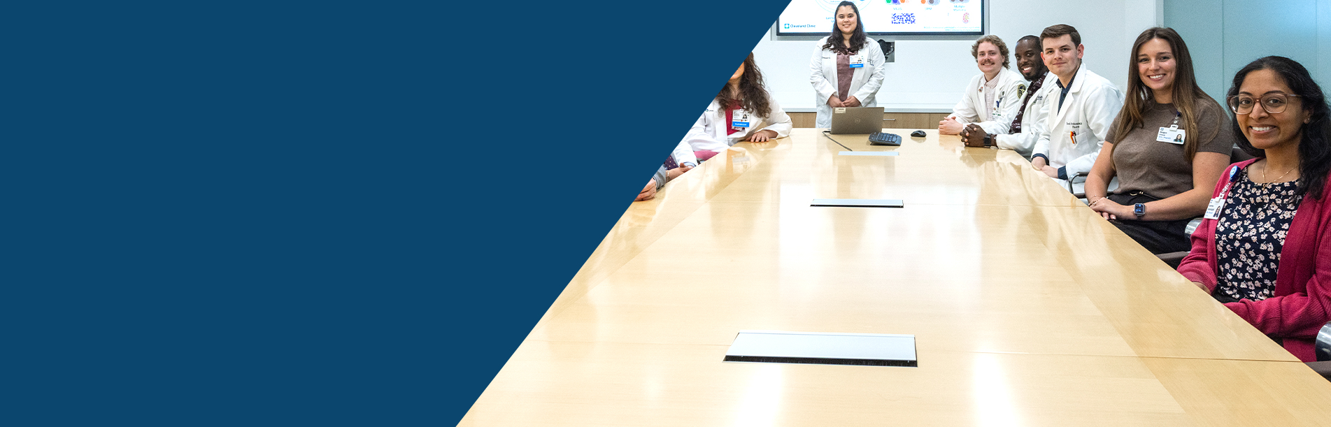 Pharmacists at meeting table or boardroom